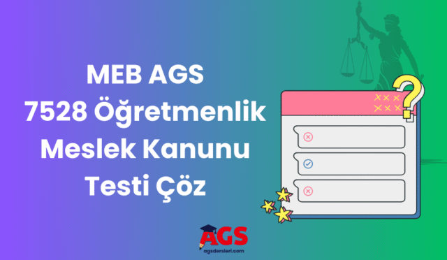 öğretmenlik mesleği kanunu testi çöz