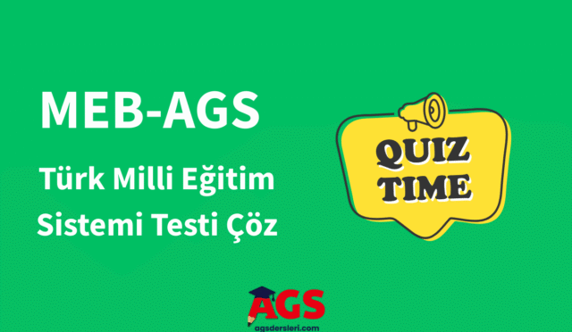 Türk Milli Eğitim Sistemi Testi Çöz