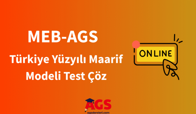 Türkiye Yüzyılı Maarif Modeli test çöz