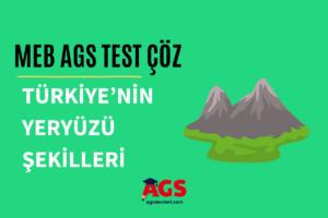 Türkiye'nin yeryüzü şekilleri testi
