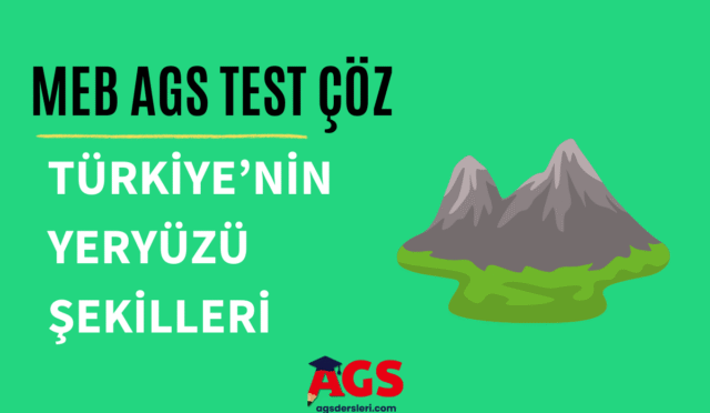 Türkiye'nin yeryüzü şekilleri testi