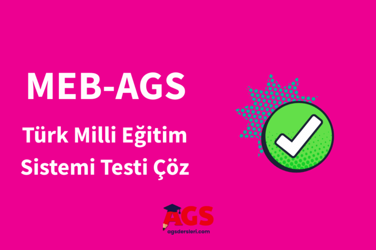 AGS Konu Tekrar Testi Çöz (Eğitimin Temelleri)