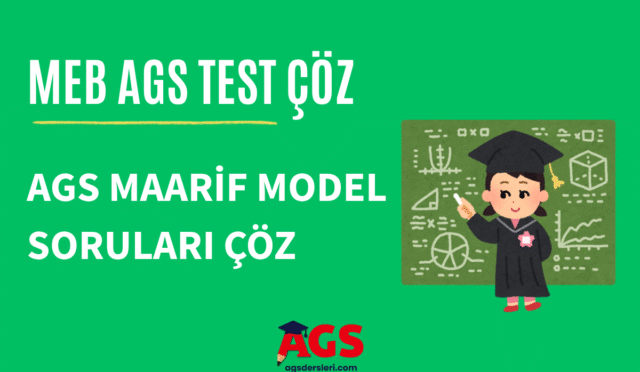 meb ags maarif model soruları çöz