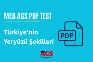 Türkiye'nin Yeryüzü Şekilleri pdf test