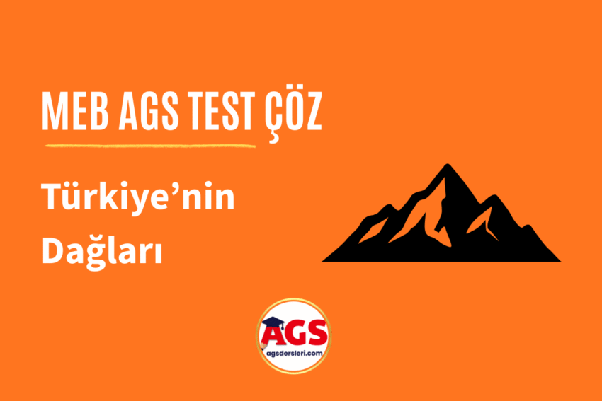 Türkiye’nin Dağları Testi Çöz