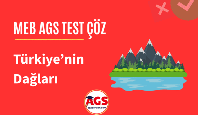 AGS Türkiye'nin dağları testi çöz