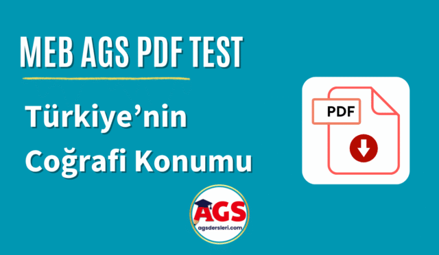 PDF Test Türkiye’nin Coğrafi Konumu