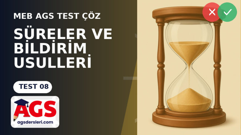 222 Sayılı İlköğretim Kanunu Test 8: Devamsızlık Bildirimi, Özür Belgesi ve İzin