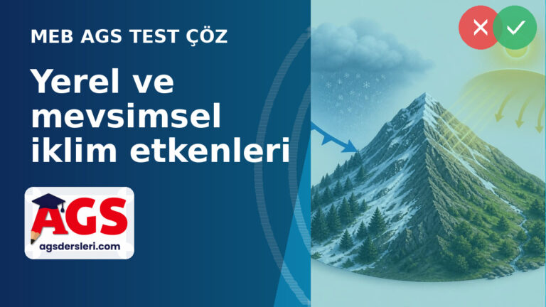 AGS Türkiye İklimi: Bakı, Hava Kütleleri ve Basınç Etkisi Testi