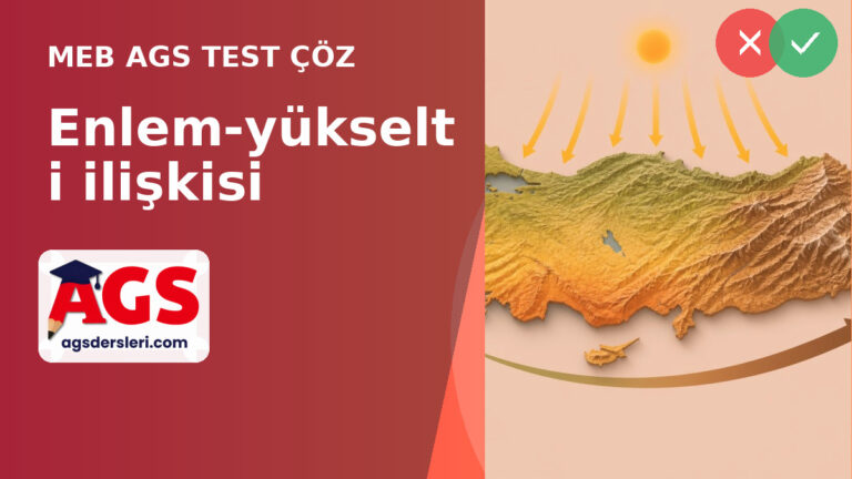 AGS Türkiye İklimi: Enlem ve Yükselti Etkisi Testi