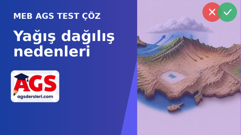 AGS Türkiye İklimi: Yağışın Bölgesel Dağılışı ve Yağış Gölgesi Testi