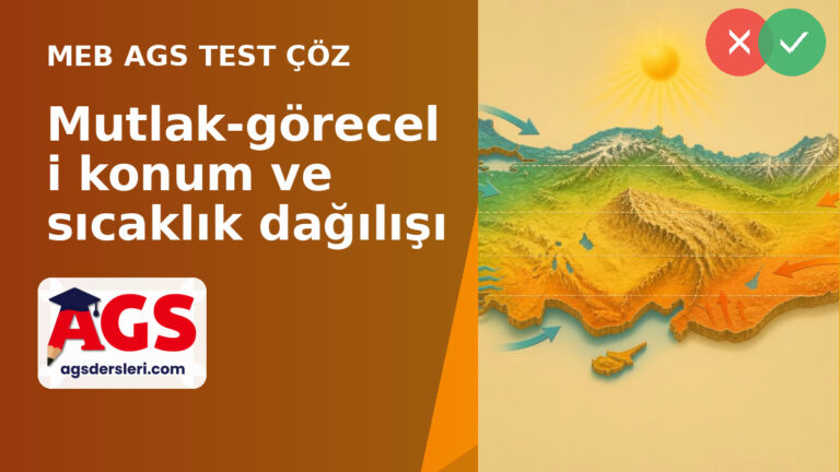 Türkiye’nin İklimini Belirleyen Konum ve Sıcaklık Faktörleri Testi
